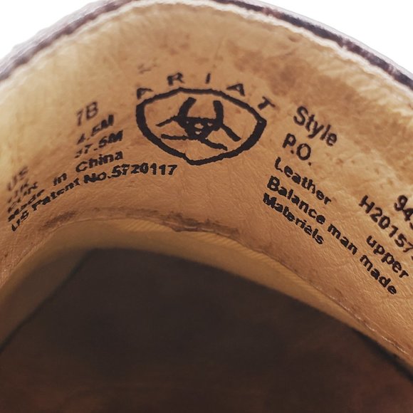 Ariat Leather Crocodile Western Style Clogs B564 - Picture 7 of 7